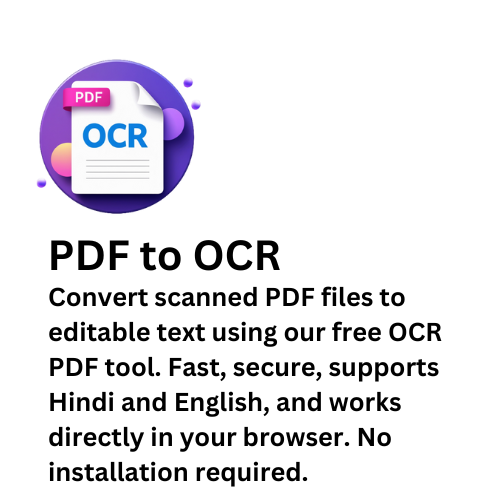 Free OCR PDF Tool – Convert Scanned PDF to Editable Text Online