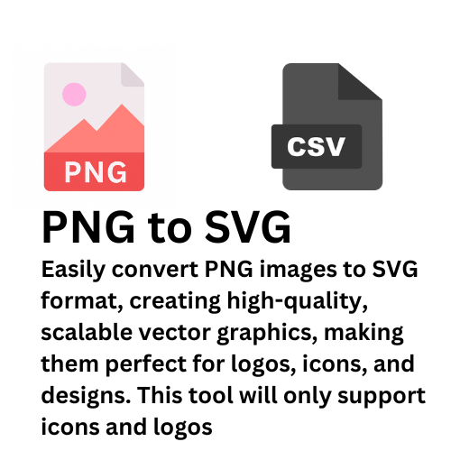 PNG to SVG converter tool interface with upload and download options